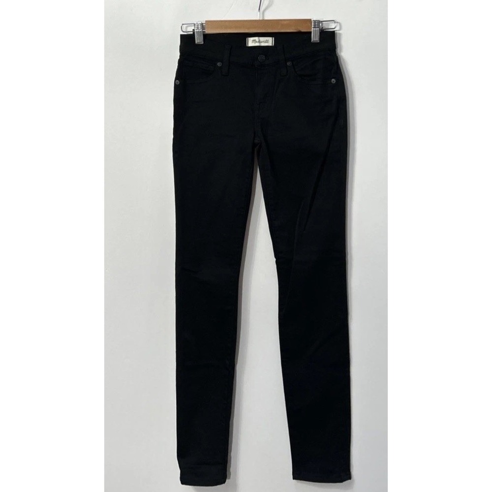 Madewell Women's 8"‎ Skinny Jeans Stretch Sz 25 EUC Black NO Wear